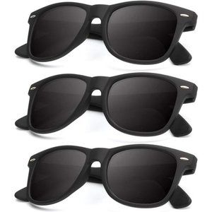 3 Pack Polarized Sunglasses Men Matte Sun glasses Mirror Lens UV Blocking